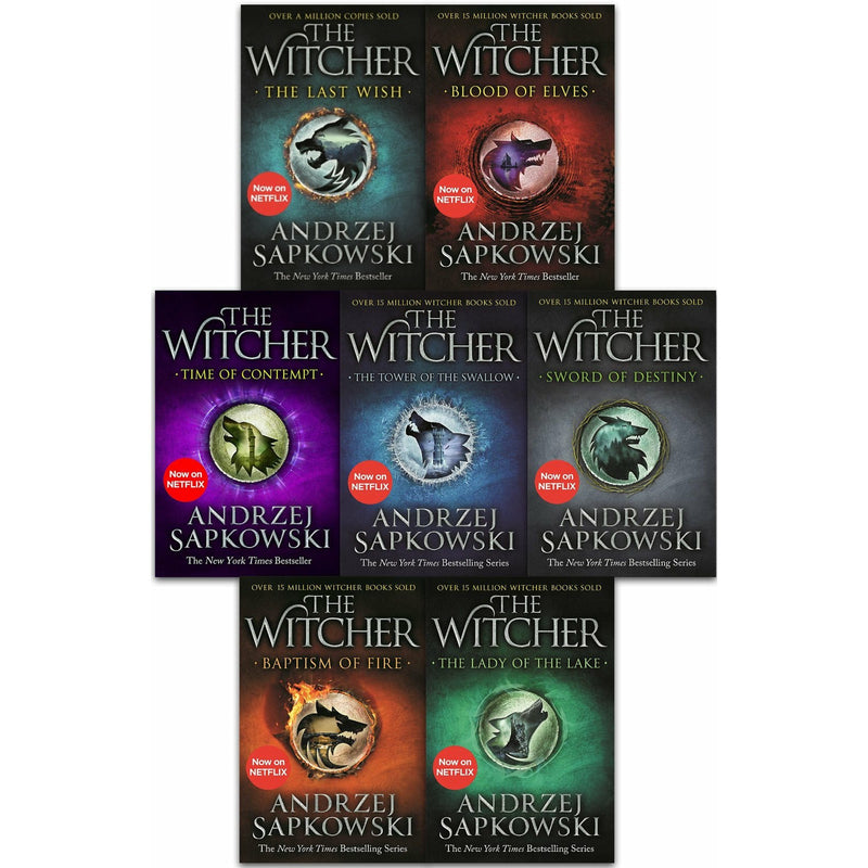 The Witcher Series by Andrzej Sapkowski – 8 Books Collection Set (Including The Last Wish)