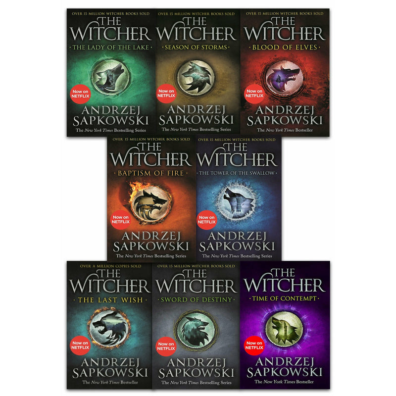 The Witcher Series by Andrzej Sapkowski – 8 Books Collection Set (Including The Last Wish)