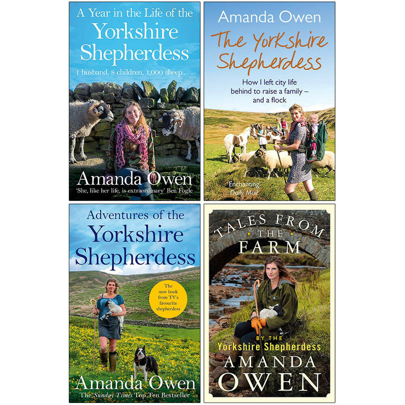 Amanda Owen's 4-Book Collection: Yorkshire Shepherdess