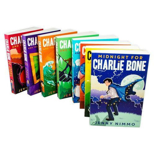 Charlie Bone Collection – 8 Books Set by Jenny Nimmo (Includes: The Time Twister, The Blue Boa, The Hidden King, The Red Knight, The Shadow of Badlock)