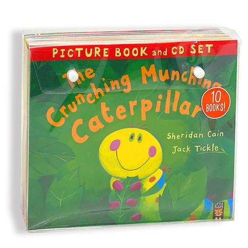 The Crunching Munching Caterpillar: 10 Stories Collection with CDs