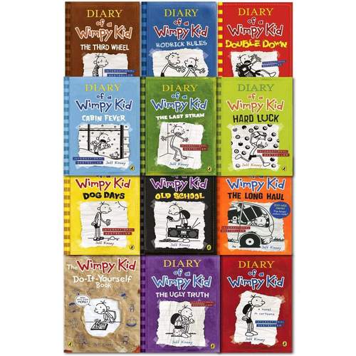 Diary of a Wimpy Kid – 12 Books Collection Set by Jeff Kinney