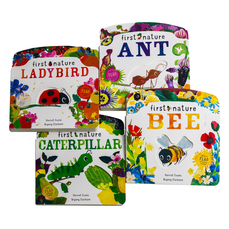 First Nature: 4-Book Children's Collection (Featuring Ant, Bee, Caterpillar, & Ladybird)