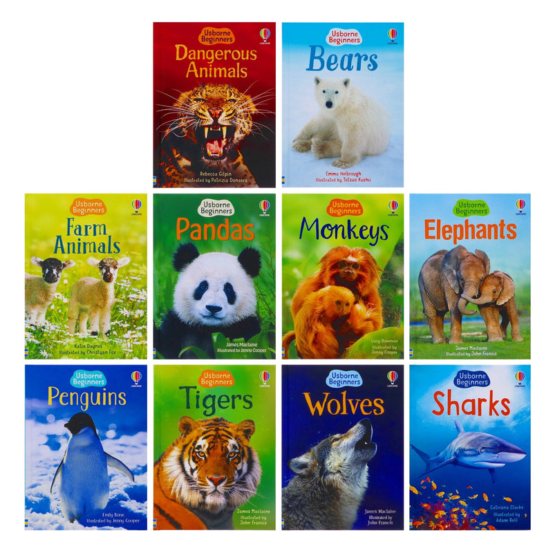 Usborne Beginners Animals: 10-Book Hardcover Set