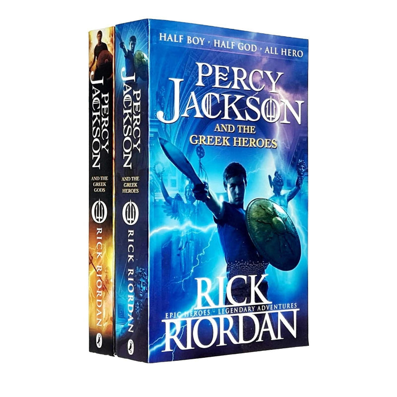 Percy Jackson's Greek Myths Collection by Rick Riordan (Greek Gods & Greek Heroes)