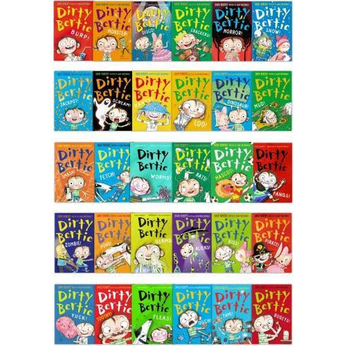 Dirty Bertie Series David Roberts 30 Books Collection Set - books 4 people