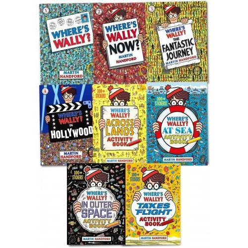 Wheres Wally Amazing Adventures And Activities 8 Books Bag Collection Set - books 4 people