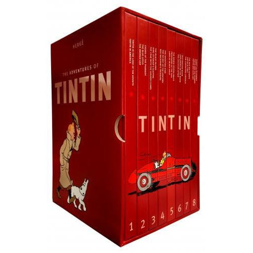 The Complete Adventures Of Tintin Collection 8 Books Box Gift Set By Herge - books 4 people