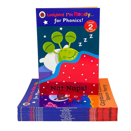 Ladybird I’m Ready for Phonics – 12 Books Children’s Collection (Levels 1 to 12)