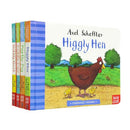 Farmyard Friends Series: 4-Book Collection by Axel Scheffler (Higgly Hen, Portly Pig, Cuddly Cow, Gobbly Goat)