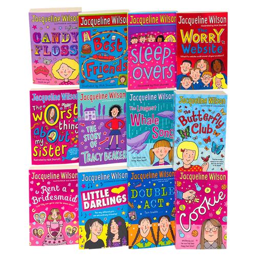 Jacqueline Wilson: 12-Book Box Collection (New Series) - Double Act, Candyfloss, Rent a Bridesmaid, Cookie, Little Darlings, Best Friends