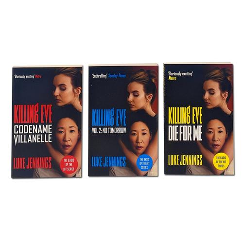 Killing Eve: The Complete Trilogy Series - 3 Books Collection Set by Luke Jennings (Codename Villanelle, No Tomorrow, Die for Me)