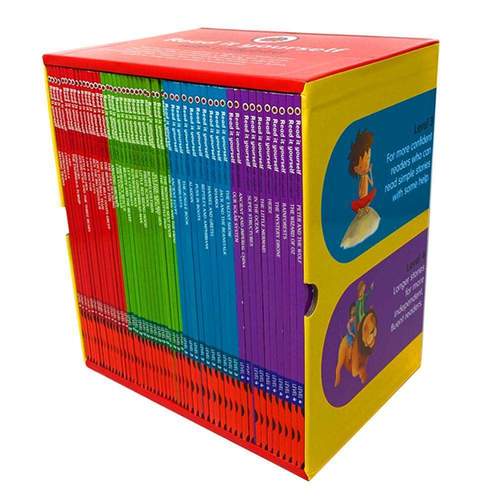 Read It Yourself With Ladybird Collection 50 Books Box Set Pack Level 1 To 4