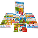 Wipe Clean Ready Set Learn: 10 Early Learning Books Set (Phonics, Alphabets, Numbers, Letters, Words, Colours, Shapes)