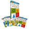 Wipe Clean Ready Set Learn: 10 Early Learning Books Set (Phonics, Alphabets, Numbers, Letters, Words, Colours, Shapes)