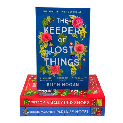 Ruth Hogan Collection 3 Books Set - The Keeper Of Lost Things Queenie Malone Paradise Hotel The Wi..