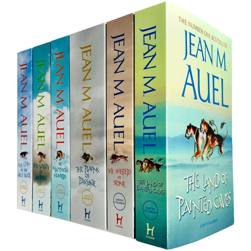 Earth's Children Series: 6 Books Collection Set by Jean M. Auel (Including The Clan of the Cave Bear, The Valley of Horses)