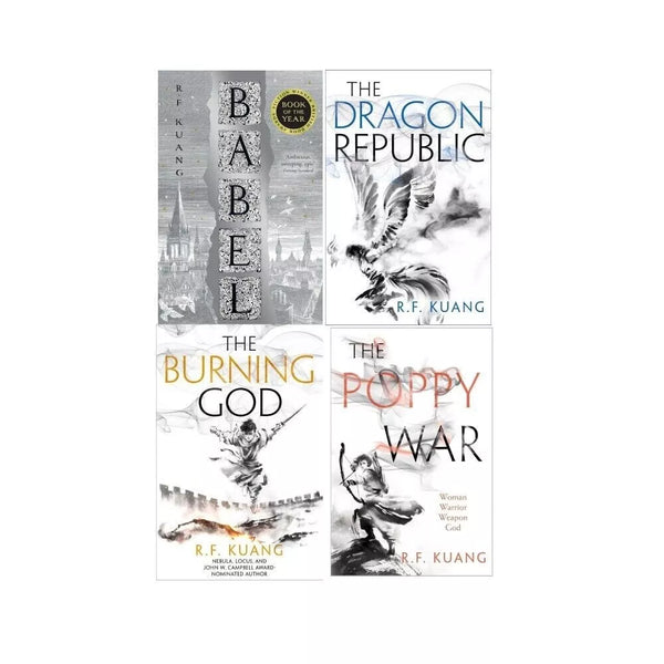 R.F. Kuang Collection 4 Books Set (Babel, The Poppy War, The Dragon Republic, The Burning God)