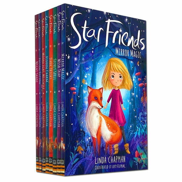 Star Friends Series: 8-Book Collection by Linda Chapman (Mirror Magic, Wish Trap, Secret Spell, Dark Tricks, Night Shade, Poison Potion, Moonlight Mischief)