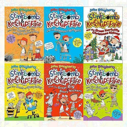 Stinkbomb and Ketchup-Face: 6 Books Collection Box Set by John Dougherty (Including Badness of Badgers, Quest F...)