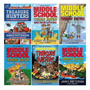 James Patterson's Treasure Hunters & Middle School Series – 6 Books Collection Set