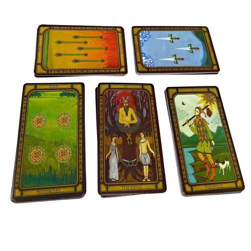 The Golden Tarot Deck: Cards Collection Box Gift Set