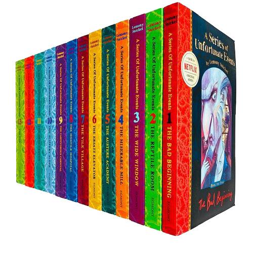 Lemony Snicket A Series of Unfortunate Events – Complete Collection (13 Children's Books Set)