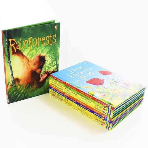 Usborne Beginners Nature: 10-Book Box Set on Reptiles and Trees (Hardcover)