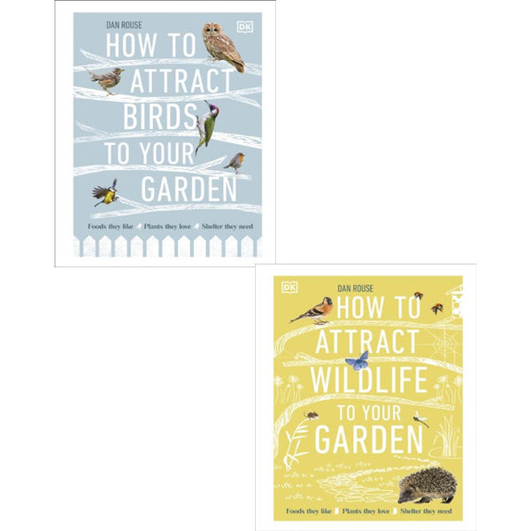 How to Attract Birds, How to Attract Wildlife To your Garden 2 Collection Books Set