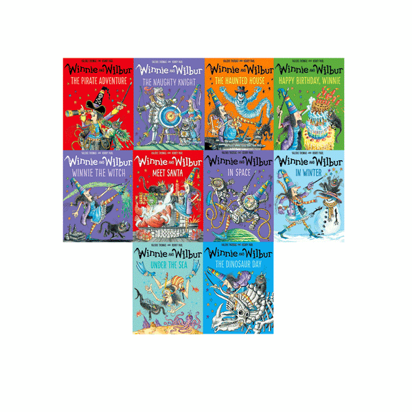 Winnie and Wilbur Collection: 10 Books Set by Valerie Thomas (Includes: Winnie the Witch, The Naughty Knight)